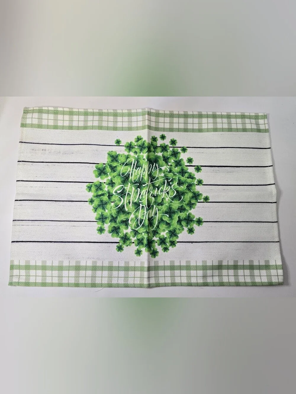 4pcs St. Patrick's Day Clover Tea Towel in Green
